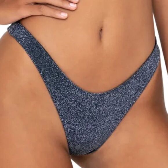 FAE Swim ZENITH Bikini Bottom - Midnight - G-String - High Cut - Minimalist - Picture 5 of 10